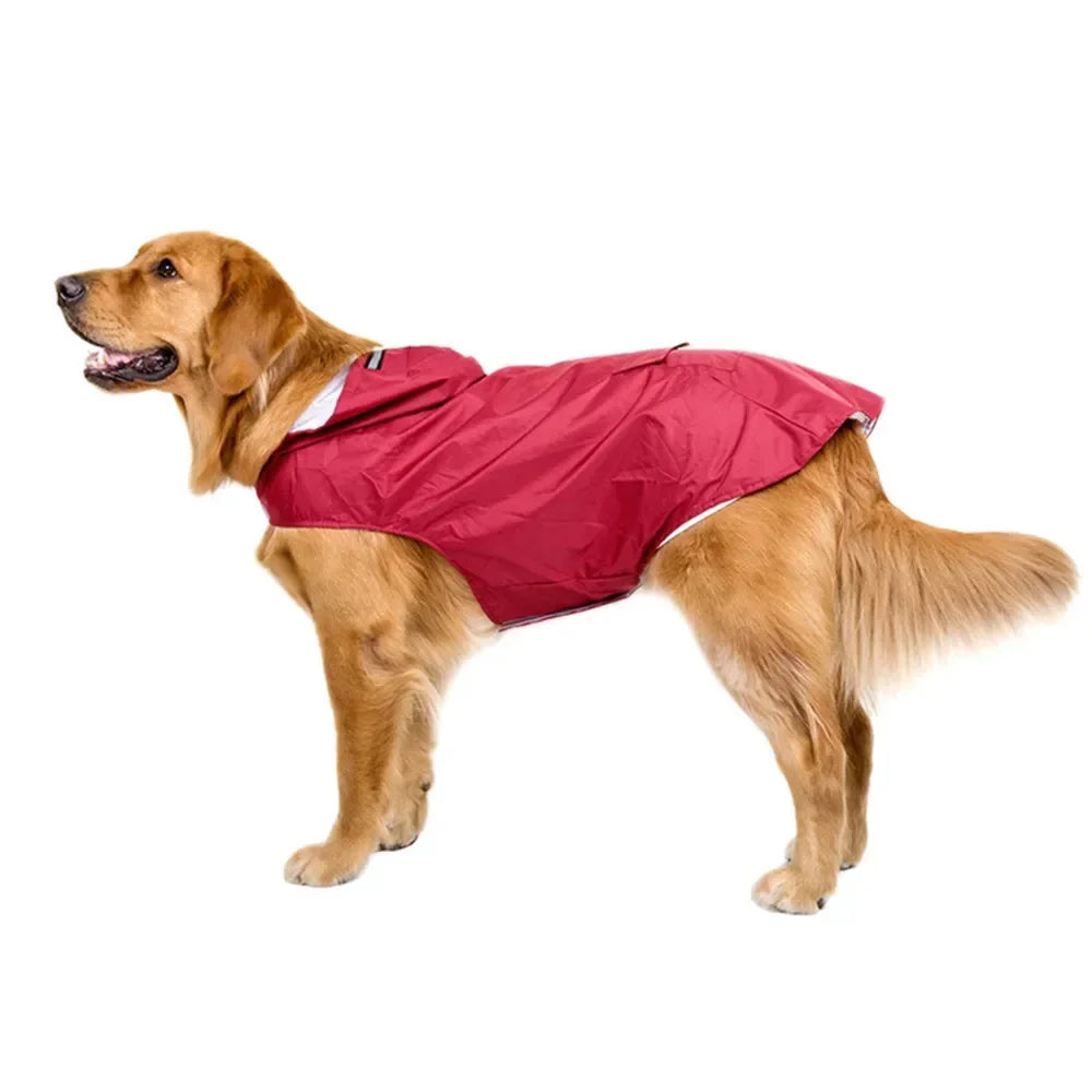 Dog Raincoat Waterproof Hoodie Jacket Pet Poncho