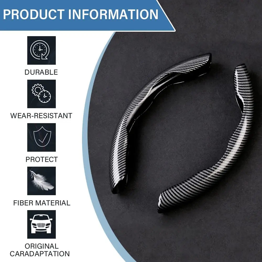 Car steering wheel handle carbon fiber water transfer printing technology steering wheel card sleeve