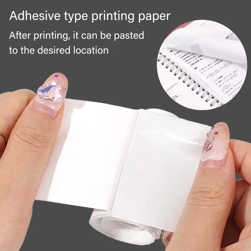 Mini Photo Printer Thermal Paper 57x25mm, color white