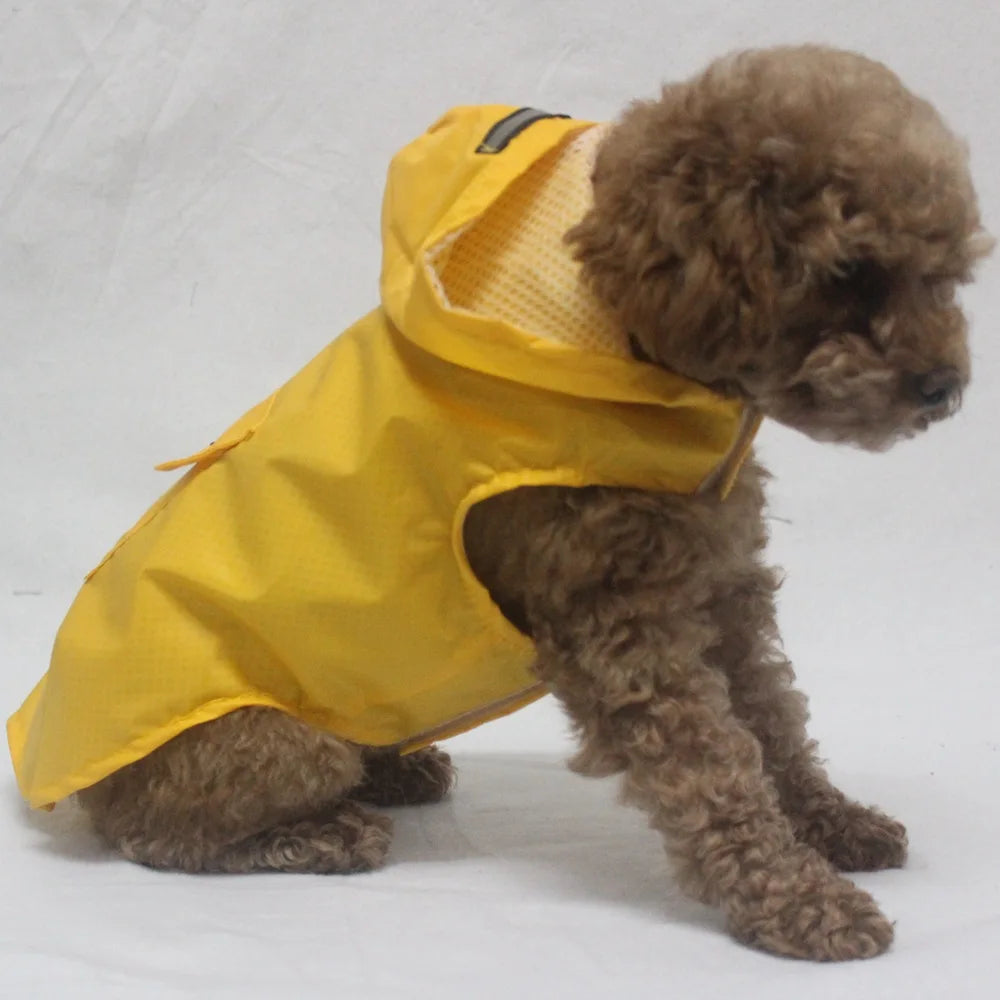 Dog Raincoat Waterproof Hoodie Jacket Pet Poncho