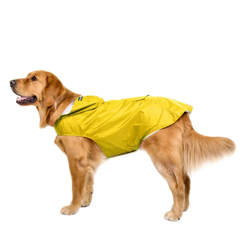 Dog Raincoat Waterproof Hoodie Jacket Pet Poncho