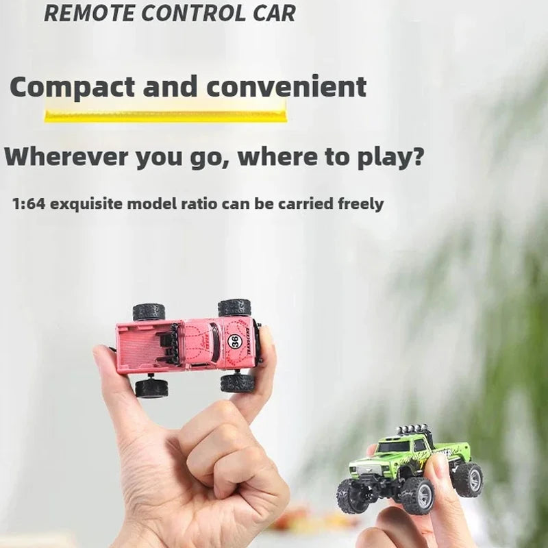 1/64 RC Car Mini Off-road Climbing Car Alloy Model 2.4G Radio Mini Remote Control Car Model Toy Gift