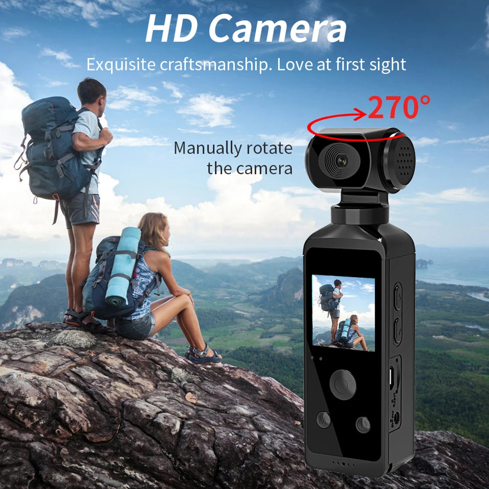 4K 1080P HD Cam 1.3" LCD Screen 270° Rotatable Wifi Mini sports Camera with Waterproof Case Motion Cameras