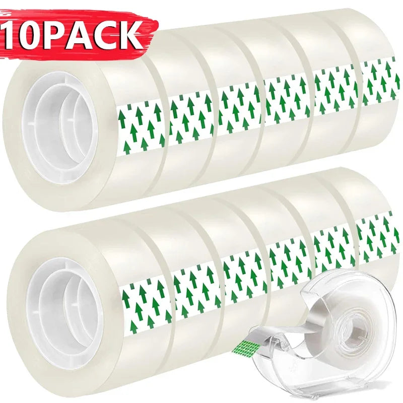 Rolls Premium Transparent Tape 0.8cm 1.2cm 1.8cm Multipurpose Adhesive Tape 10/5/1