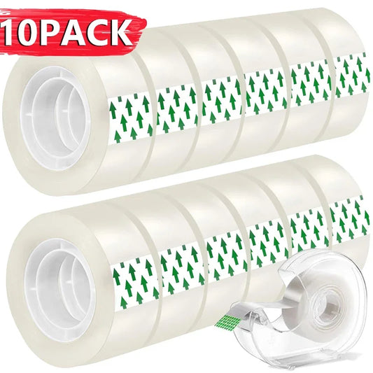 Rolls Premium Transparent Tape 0.8cm 1.2cm 1.8cm Multipurpose Adhesive Tape 10/5/1