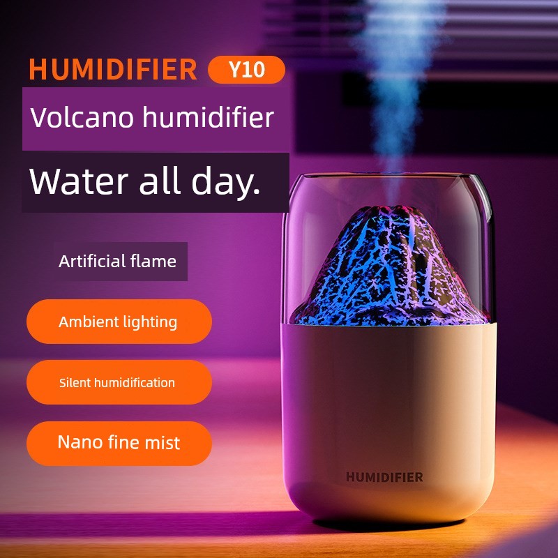 Planet Volcano Humidifier For Home Bedroom Seven-Color Aroma Diffuser