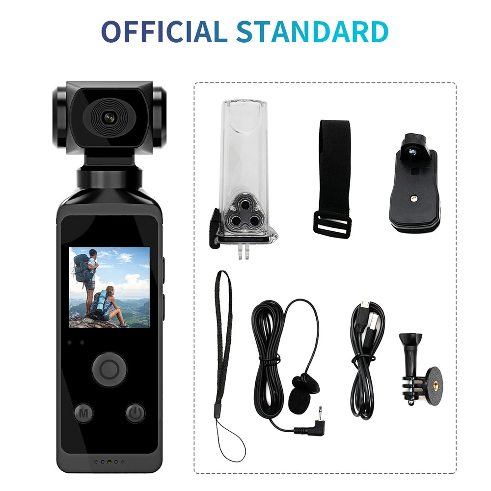 4K 1080P HD Cam 1.3" LCD Screen 270° Rotatable Wifi Mini sports Camera with Waterproof Case Motion Cameras