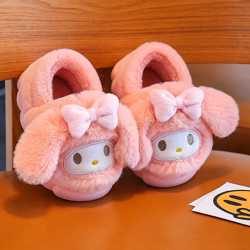 Hello Kitty Cotton Slippers For Children's Indoor Shoes Cottonslipper Non-slip