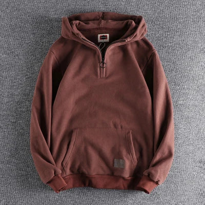 Winter Retro 500g Heavyweight Hooded Umisex Sweatshirt