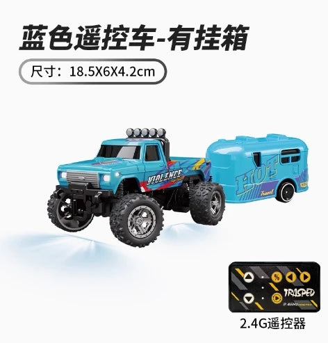 1/64 RC Car Mini Off-road Climbing Car Alloy Model 2.4G Radio Mini Remote Control Car Model Toy Gift