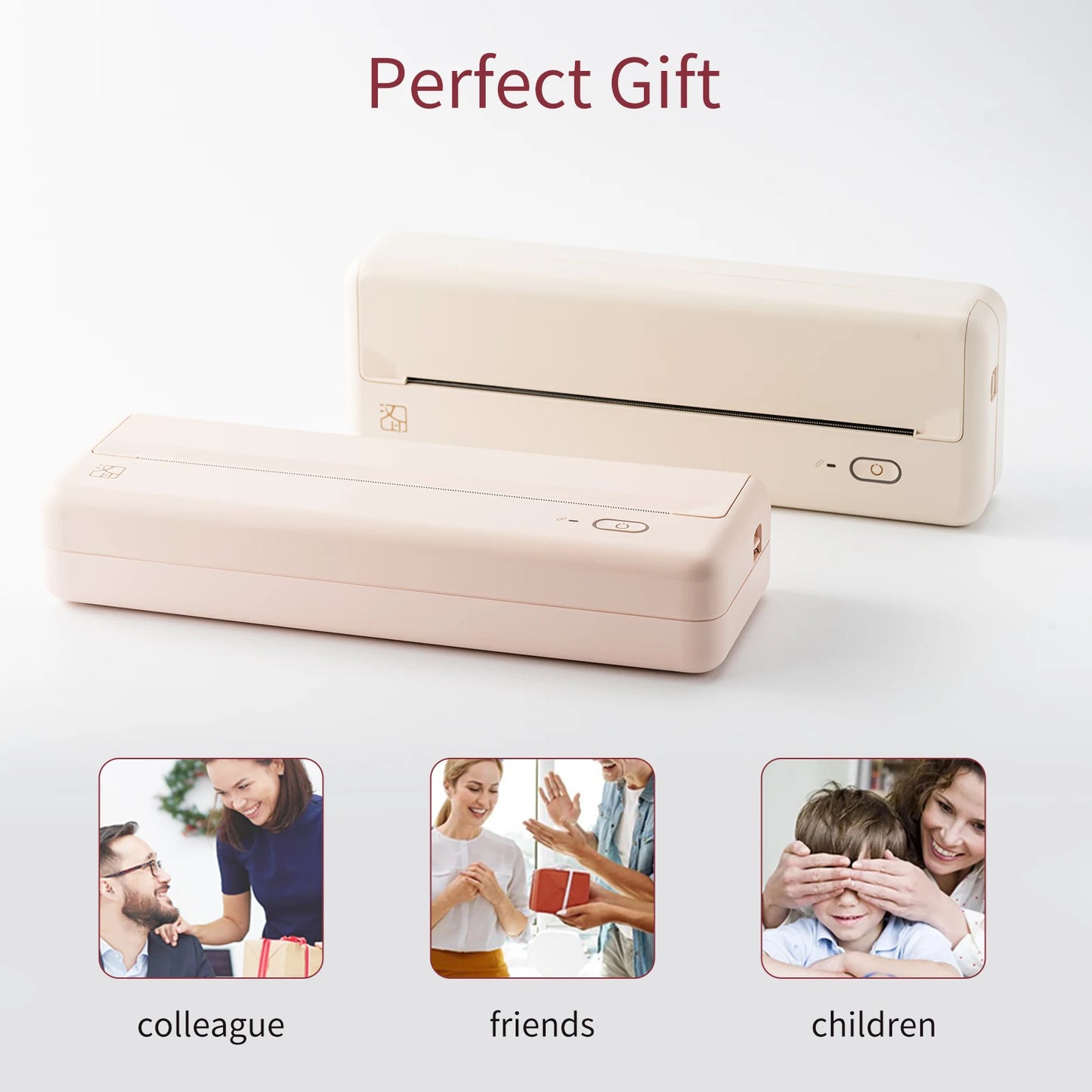 A4 Portable Paper Printer Thermal Printing Wireless Bluetooth