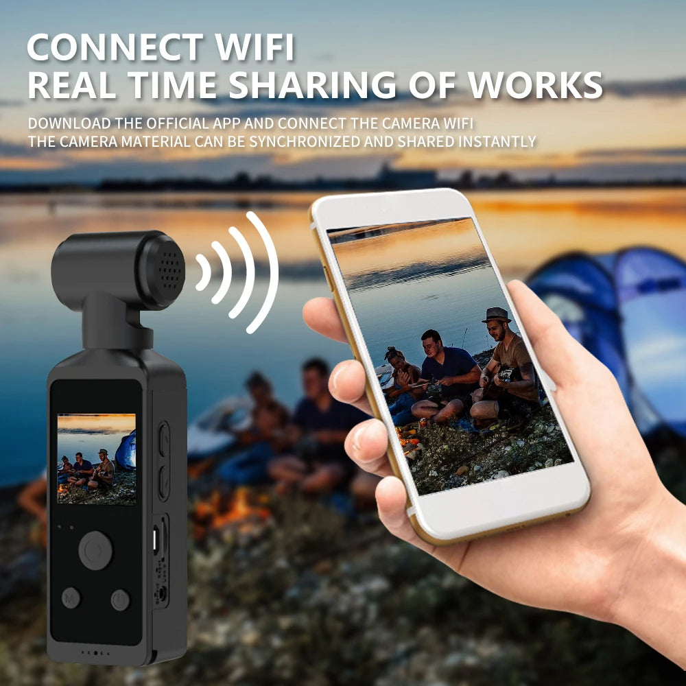 4K 1080P HD Cam 1.3" LCD Screen 270° Rotatable Wifi Mini sports Camera with Waterproof Case Motion Cameras