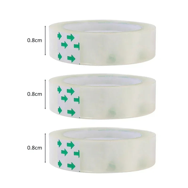 Rolls Premium Transparent Tape 0.8cm 1.2cm 1.8cm Multipurpose Adhesive Tape 10/5/1