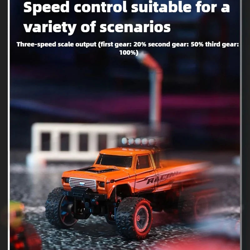 1/64 RC Car Mini Off-road Climbing Car Alloy Model 2.4G Radio Mini Remote Control Car Model Toy Gift