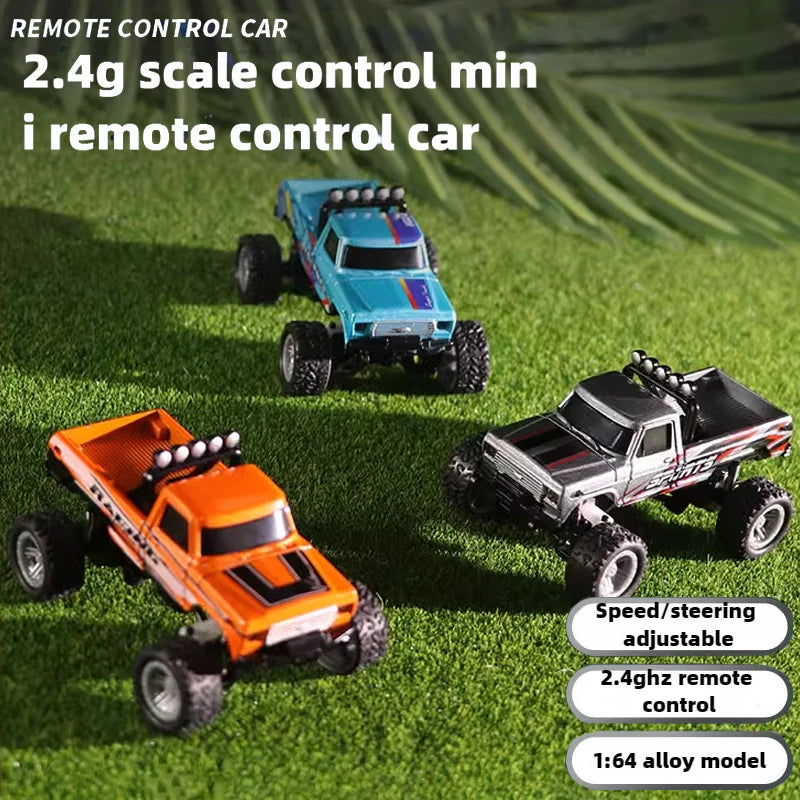 1/64 RC Car Mini Off-road Climbing Car Alloy Model 2.4G Radio Mini Remote Control Car Model Toy Gift