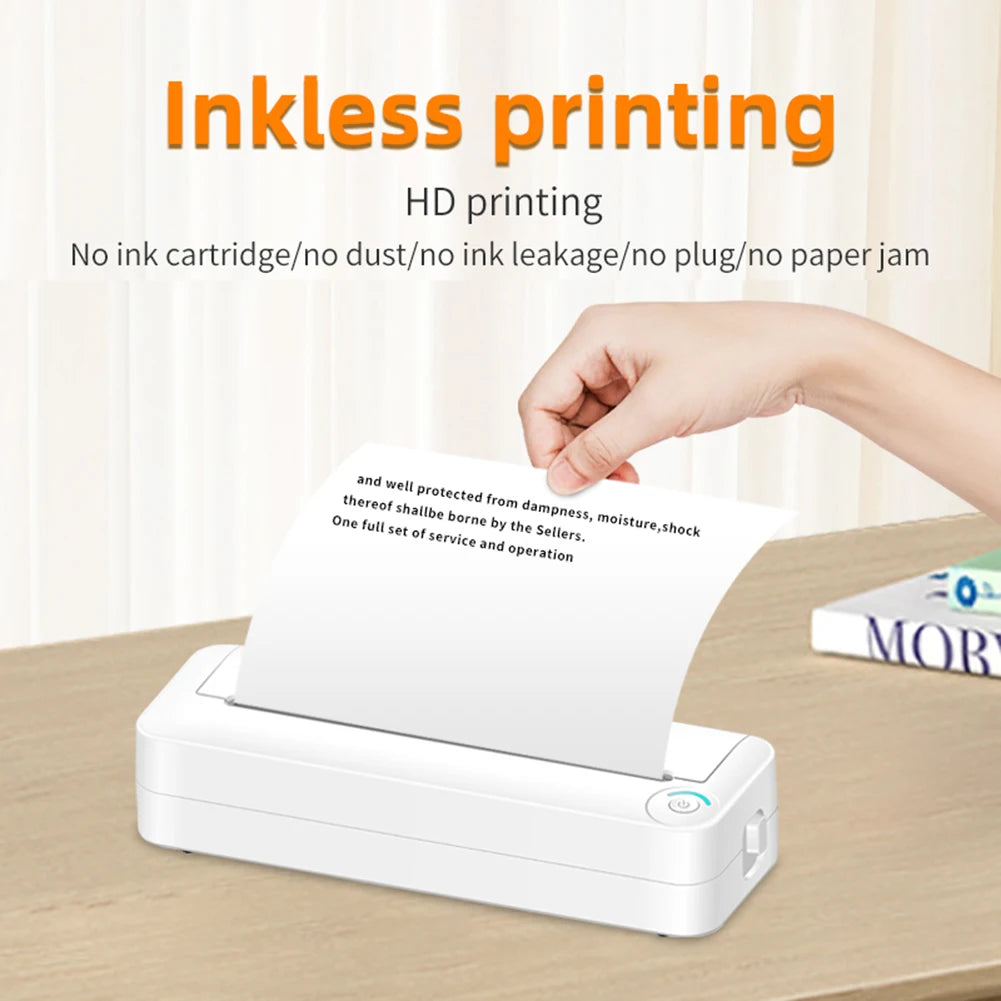 Mobile Thermal Printer A4 Wireless/Bluetooth Printer