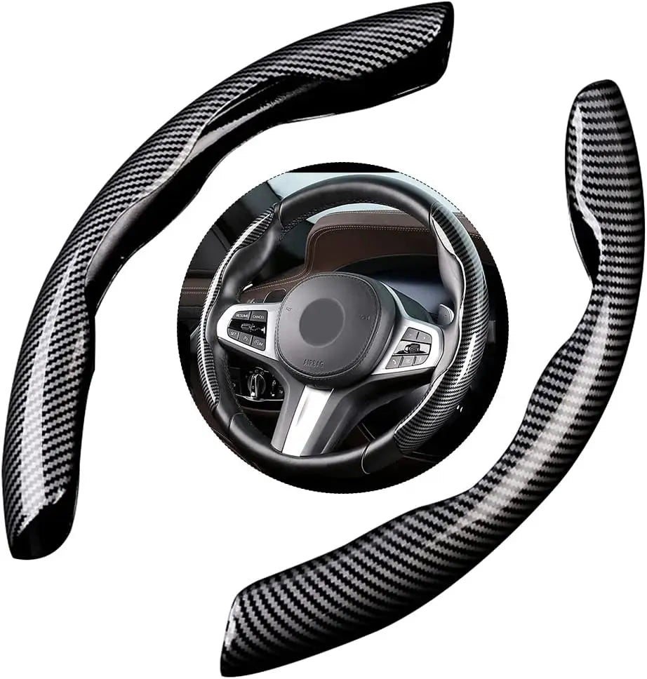 Car steering wheel handle carbon fiber water transfer printing technology steering wheel card sleeve