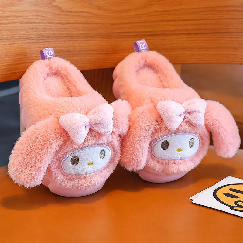 Hello Kitty Cotton Slippers For Children's Indoor Shoes Cottonslipper Non-slip